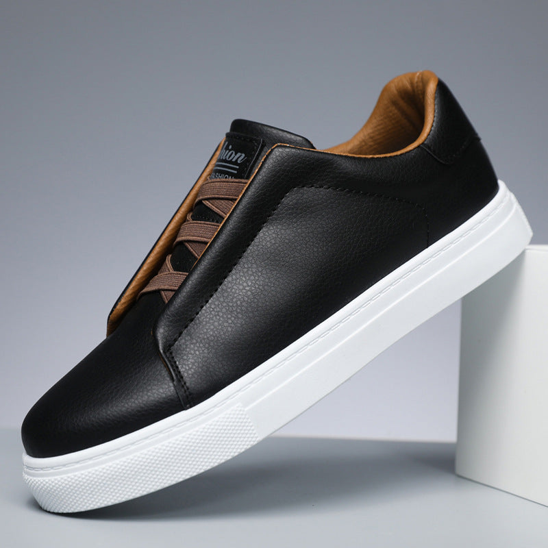 Men's Solid Color Lace Up Sneakers