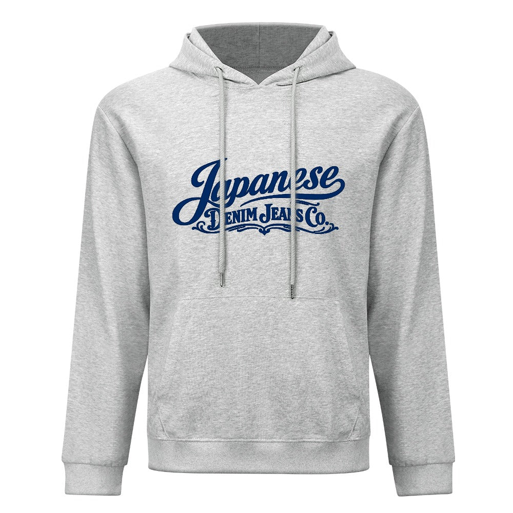 Japanese Denim Jeans Co Pure Cotton Hoodie - Light Gray