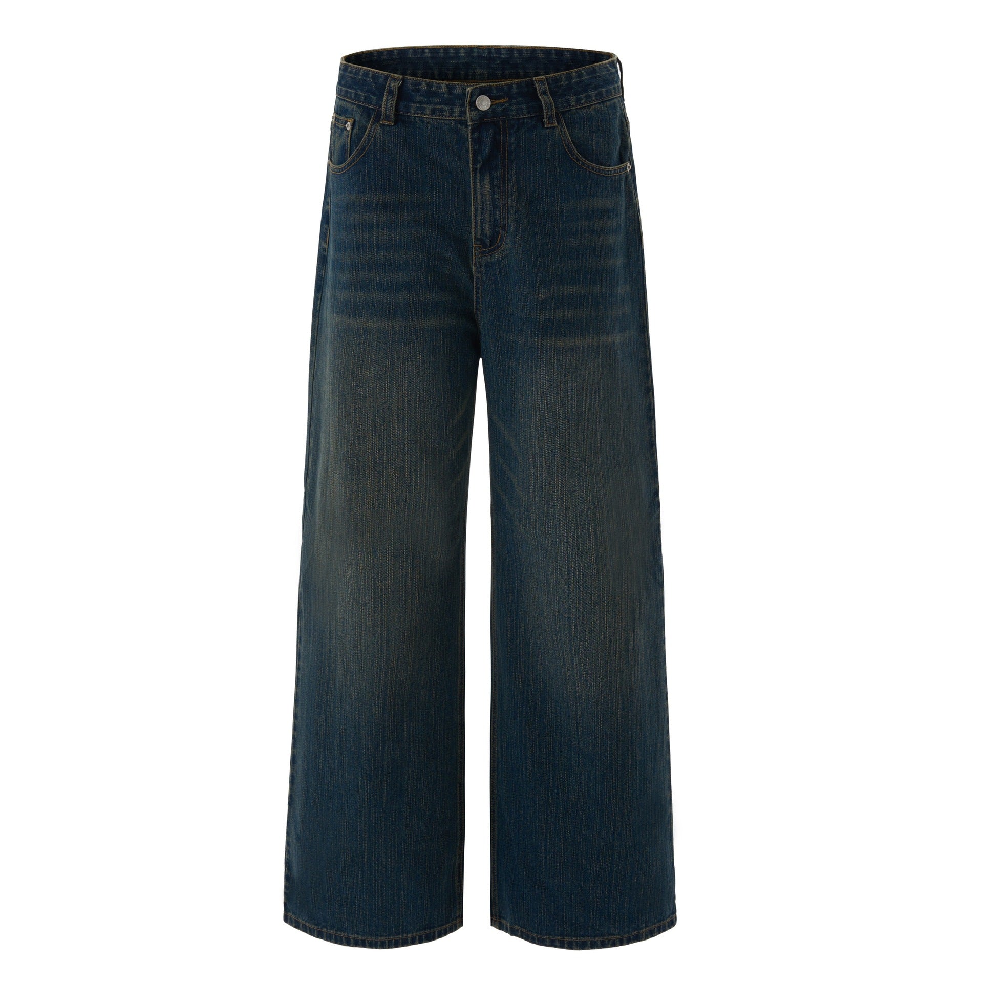 Premium Japanese Washed Denim Retro Long Pants