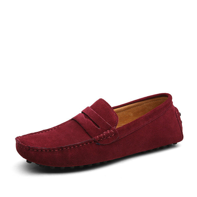 Men's Moccasins Loafers - High-Quality Genuine Leather Flats