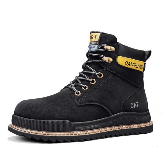 High Top Retro Workwear Casual Boots for Men