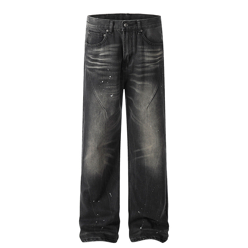 Premium Japanese Denim Ink Splash Jeans