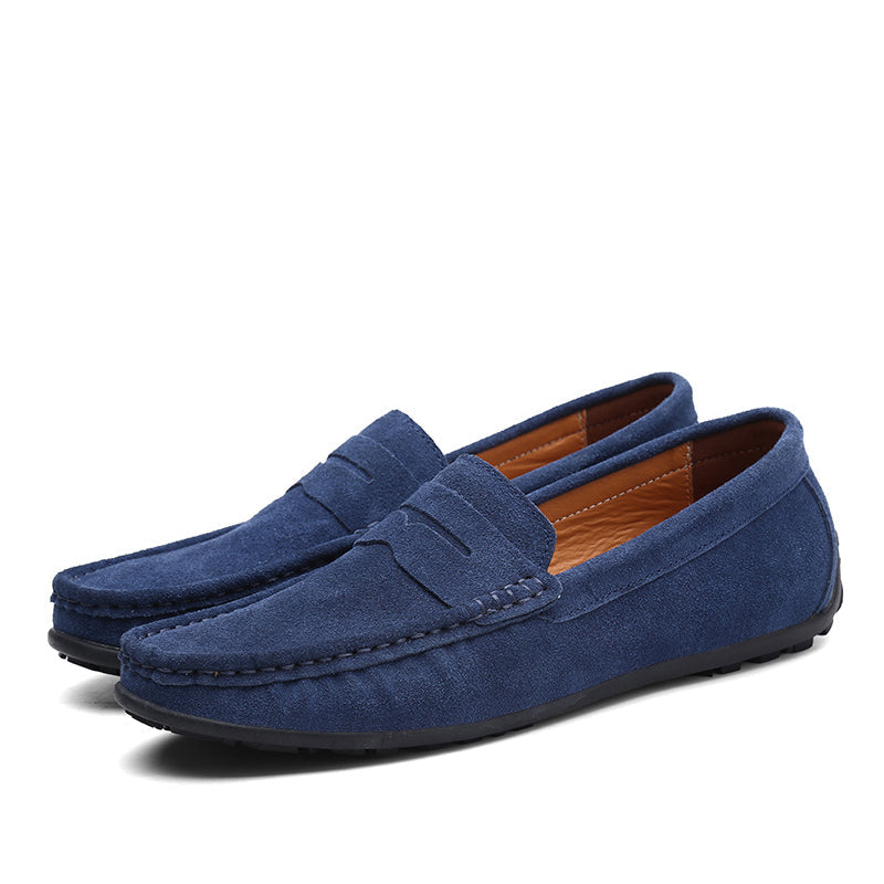 Men's Moccasins Loafers - High-Quality Genuine Leather Flats