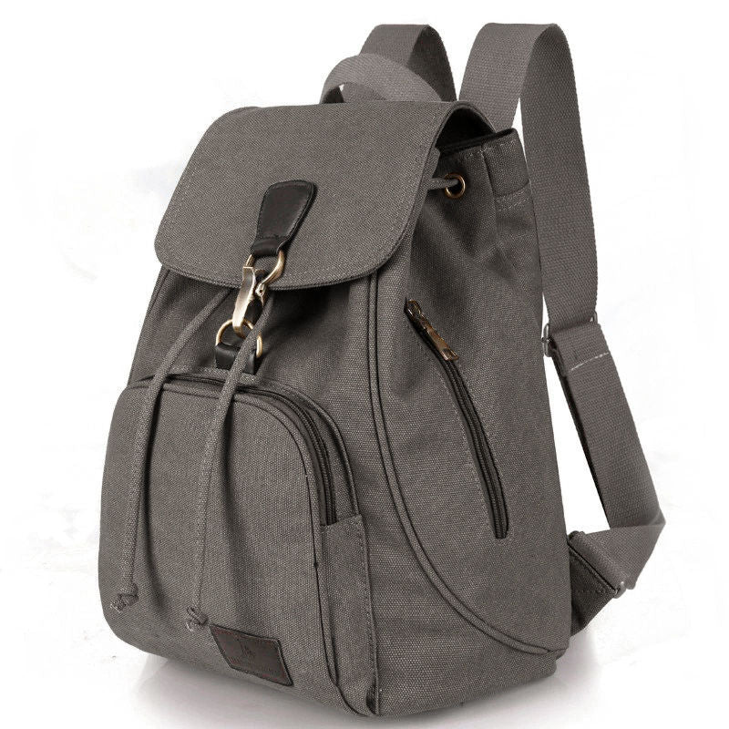 Retro  Outdoor Rucksack Canvas Backpack For School And Outings