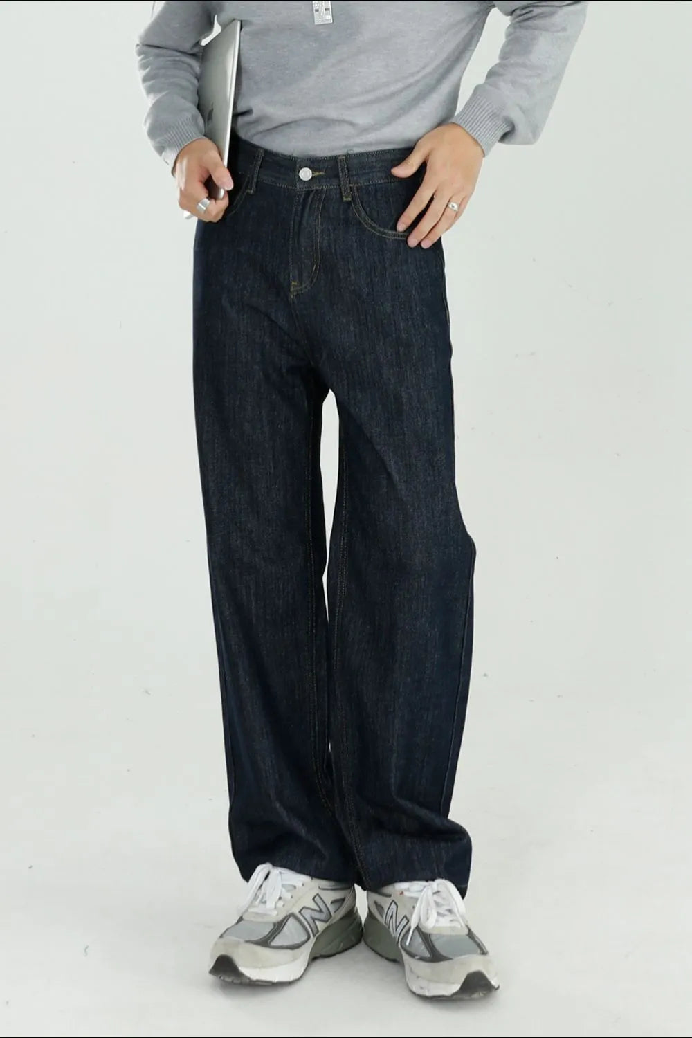 Mid Rise Jeans with Pockets - Premium Japanese Denim