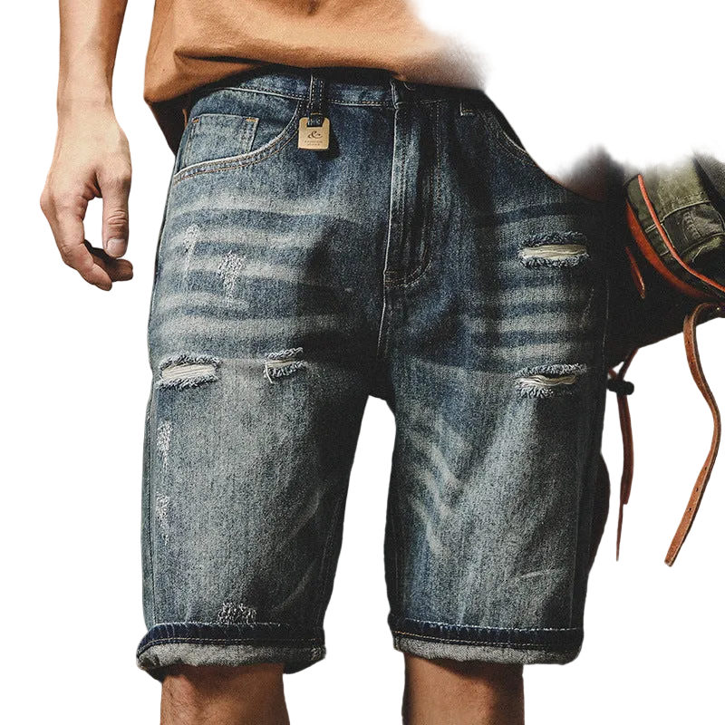 Men's Loose Straight Leg Selvedge Denim Pants