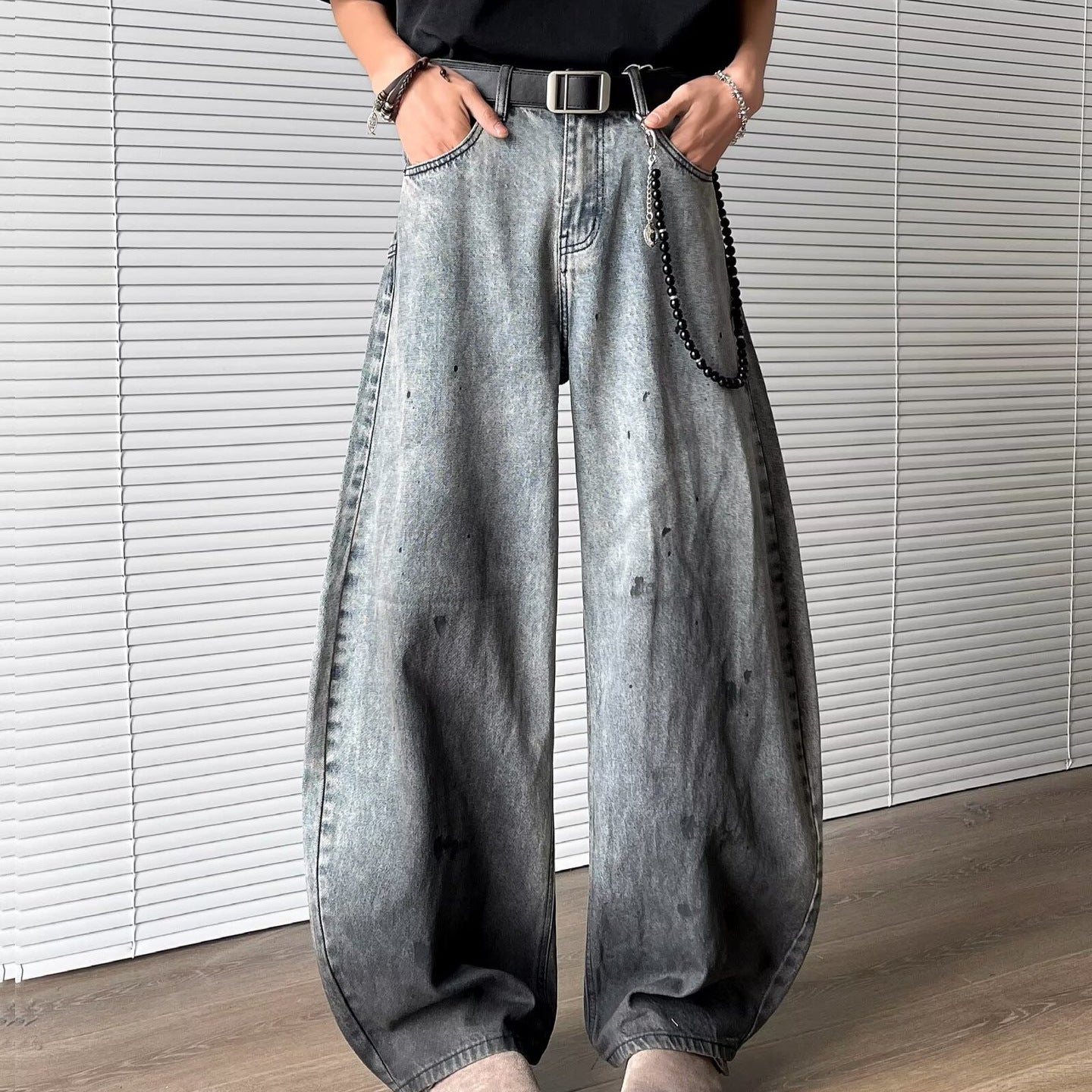 High Street Loose Wide Leg Vintage Baggy Pants