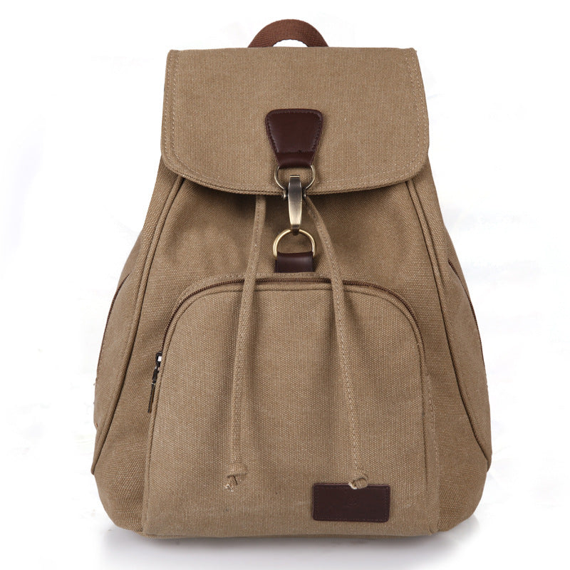 Retro  Outdoor Rucksack Canvas Backpack For School And Outings