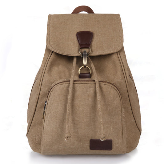 Retro  Outdoor Rucksack Canvas Backpack For School And Outings