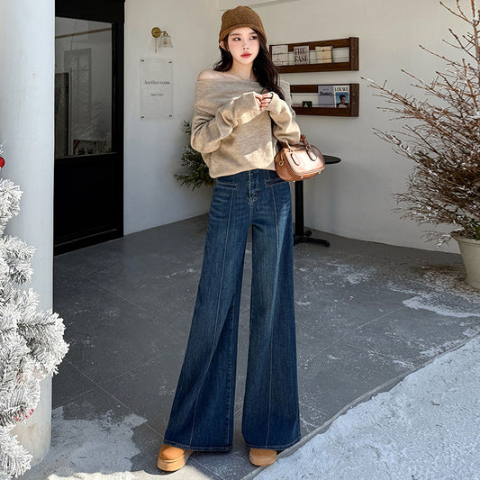 Women's Vintage Bell-Bottom Jeans -  Slimming Flare Pants