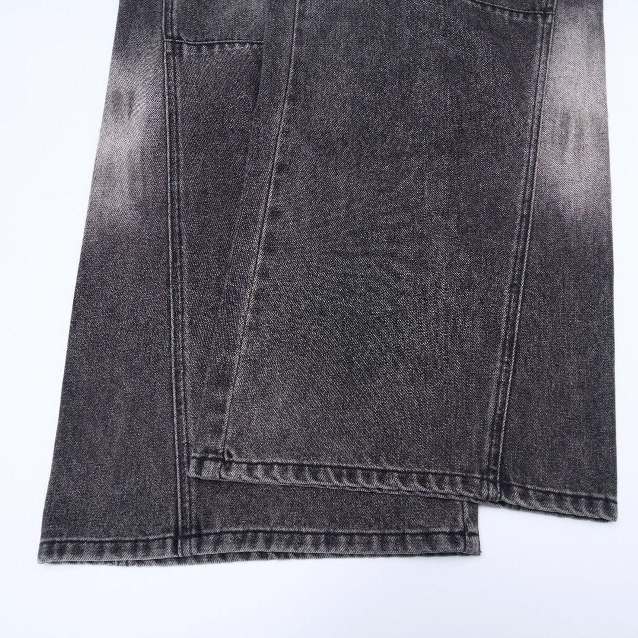 Retro Simple Washed Denim Long Pants