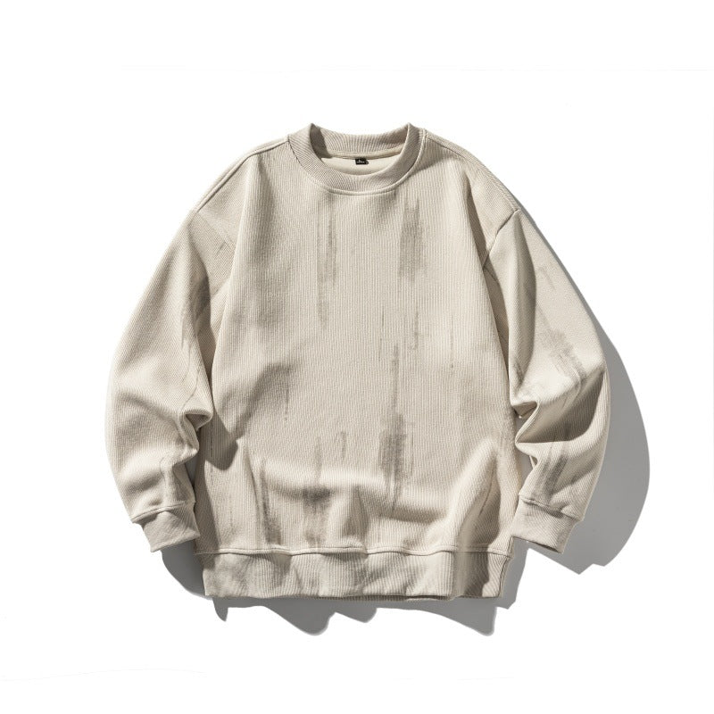 Tie-Dye Print Long Sleeve Round Neck Hoodie