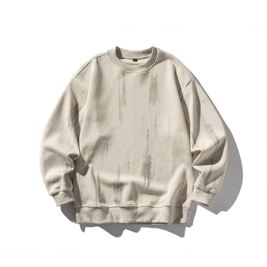 Tie-Dye Print Long Sleeve Round Neck Hoodie