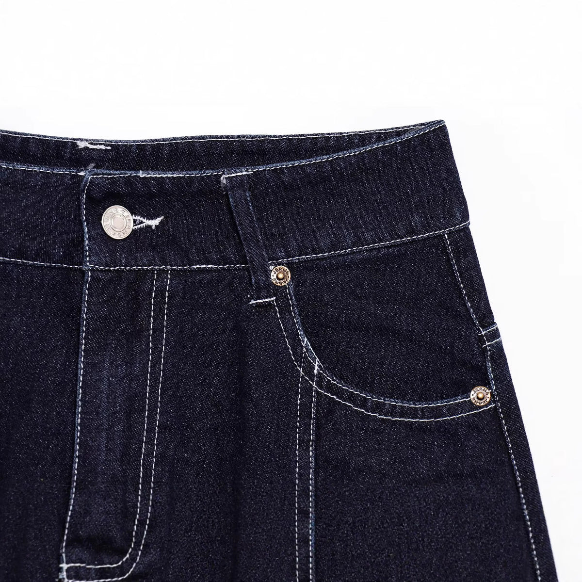 Women's Short Denim Midi Skirt