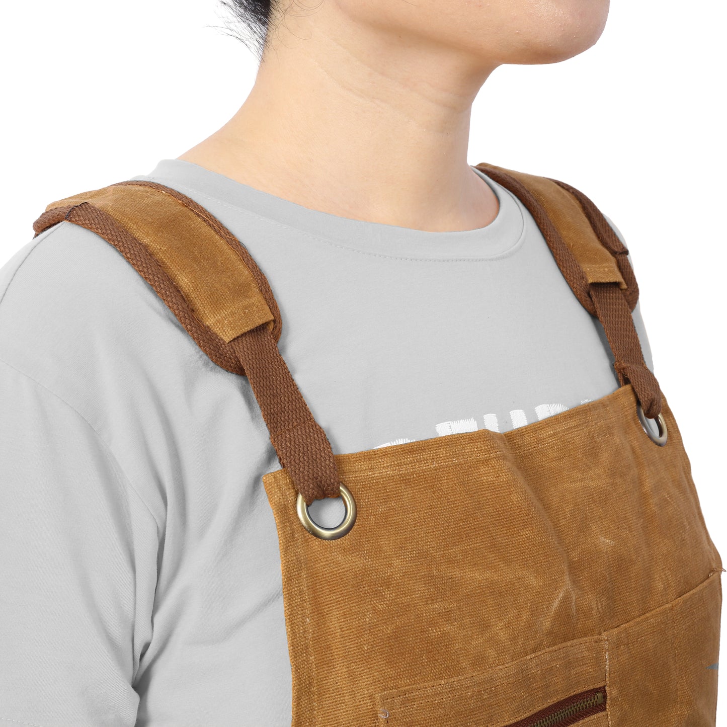 Long Heavy Duty Waxed Canvas Tool Apron