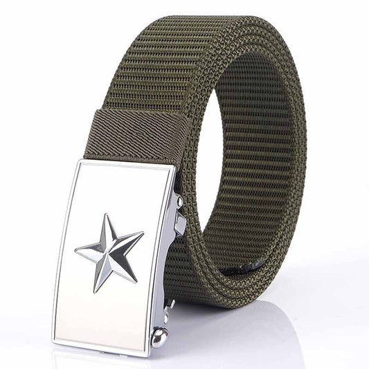 Inner Nylon Belt Toothless Automatic Buckle Outdoor Tactical Male Land Fire Belt