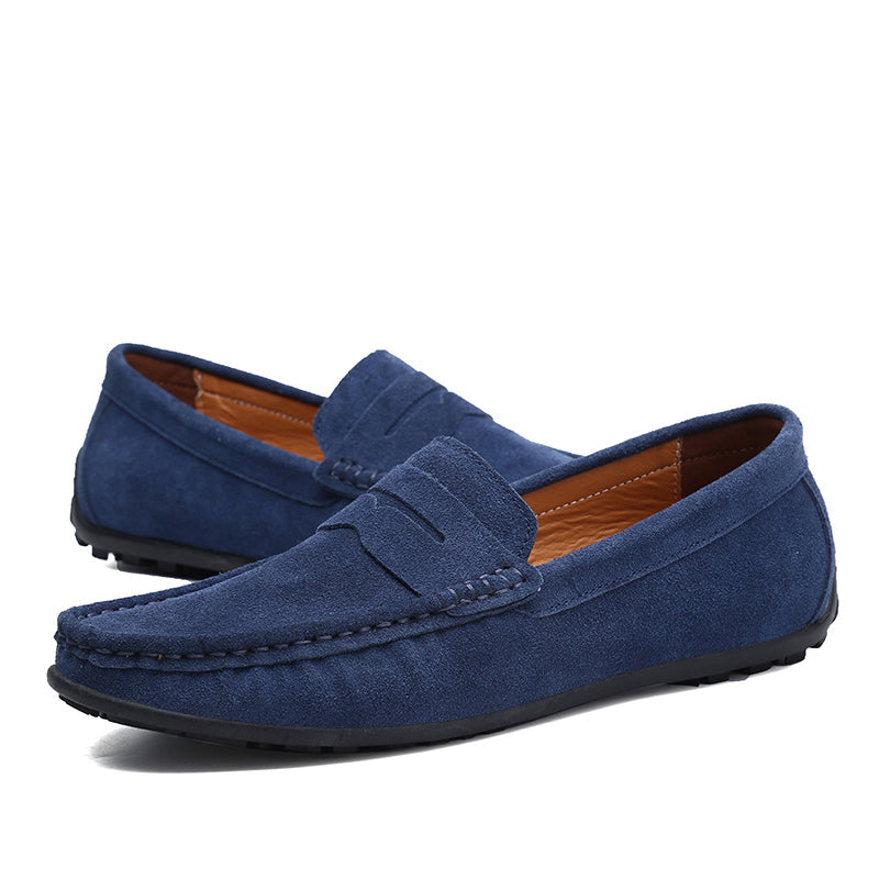 Men's Moccasins Loafers - High-Quality Genuine Leather Flats