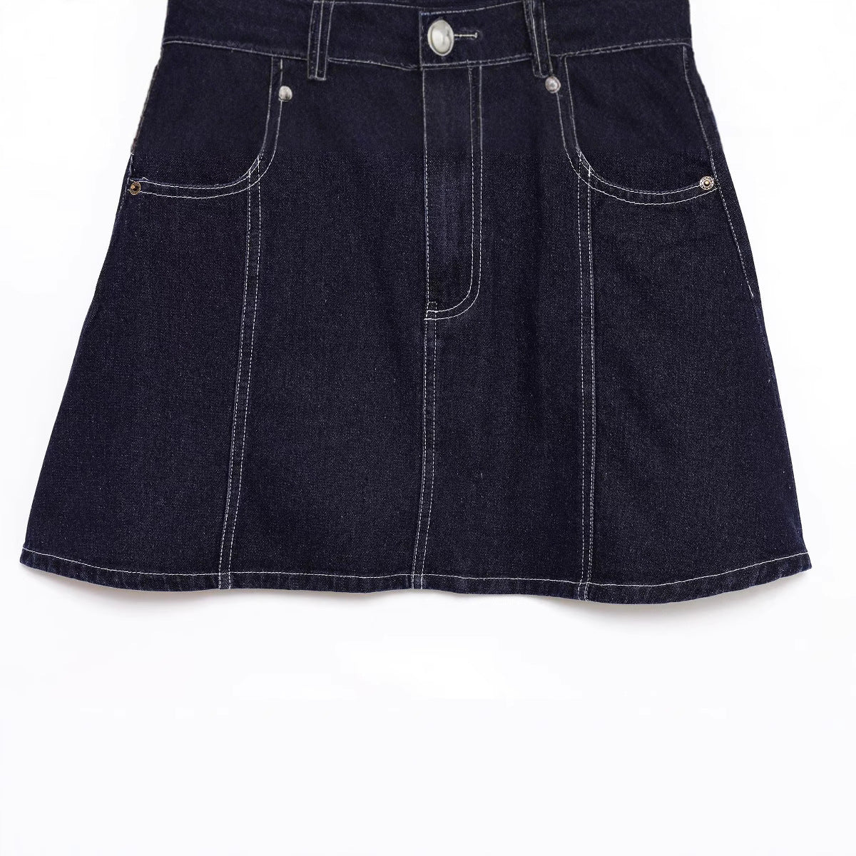 Stylish and Versatile Spicy Girl Denim Mini Skirt