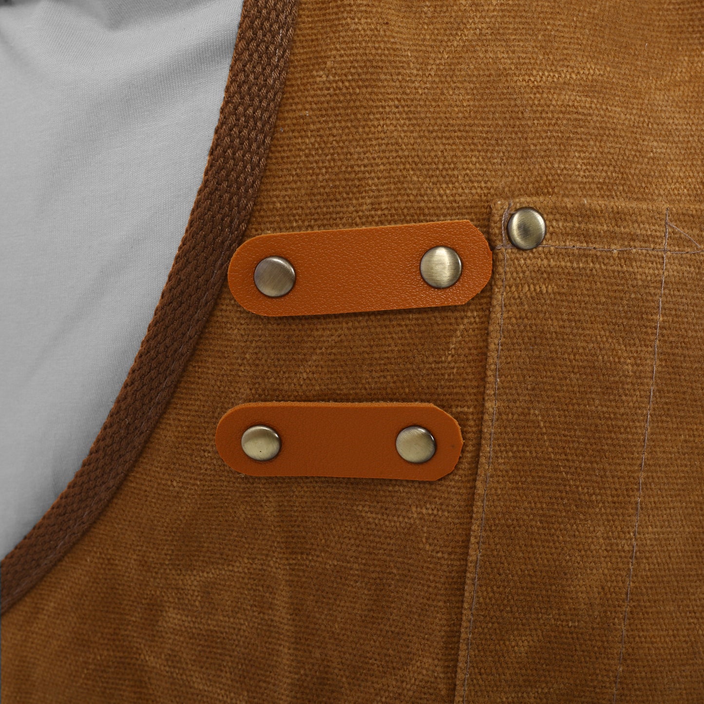 Long Heavy Duty Waxed Canvas Tool Apron