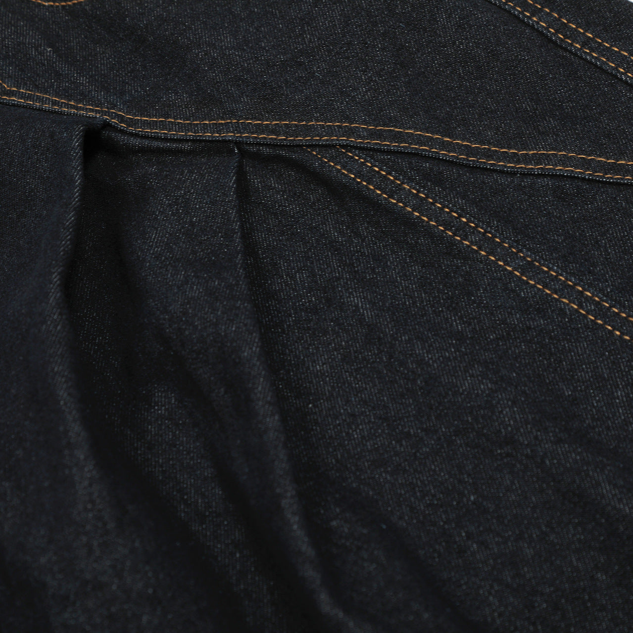 Embroidered Distressed Denim Long Pants