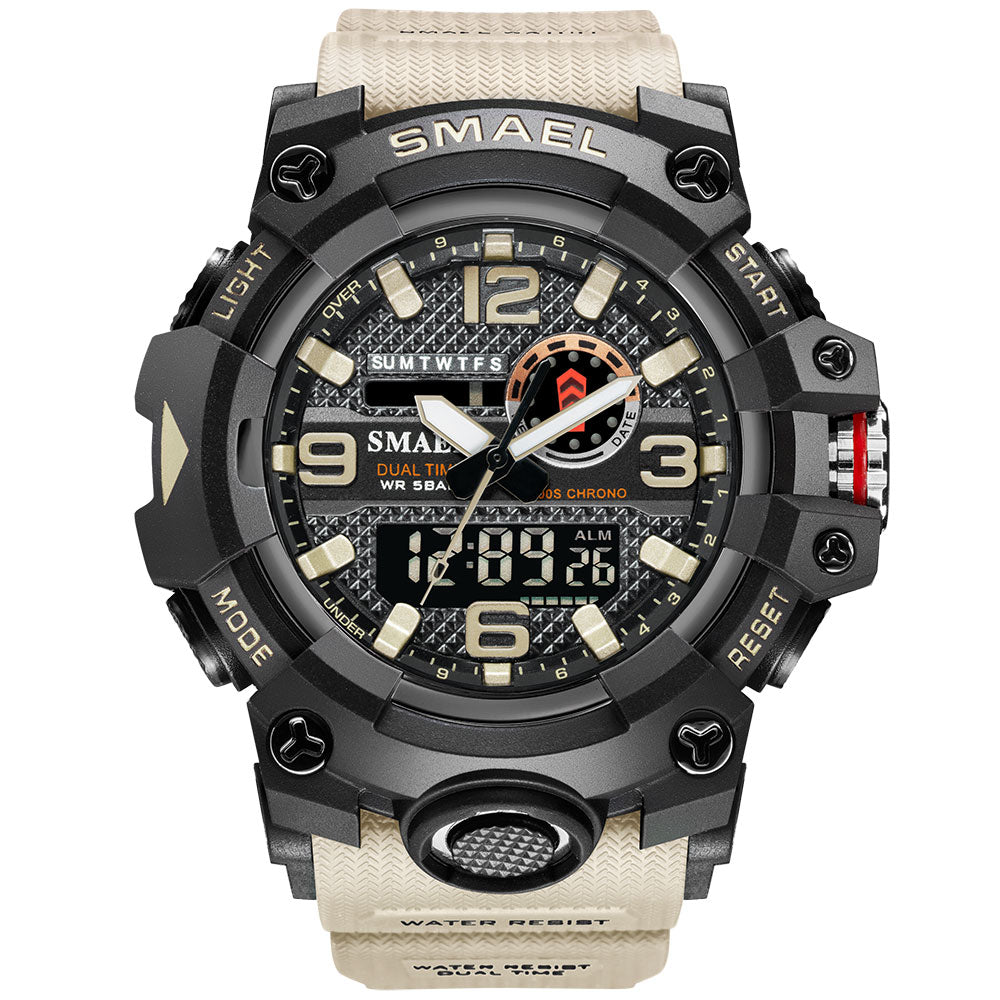 Men's Sport Watches - Dual Display - 50m Waterproof Military Watch