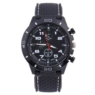 Rubber Sports Men's Watch with Silicone Strap for Students