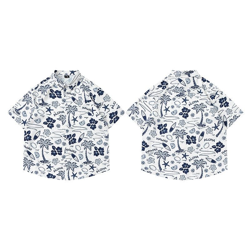 Hawaiian Short Sleeve Shirt for Couples
