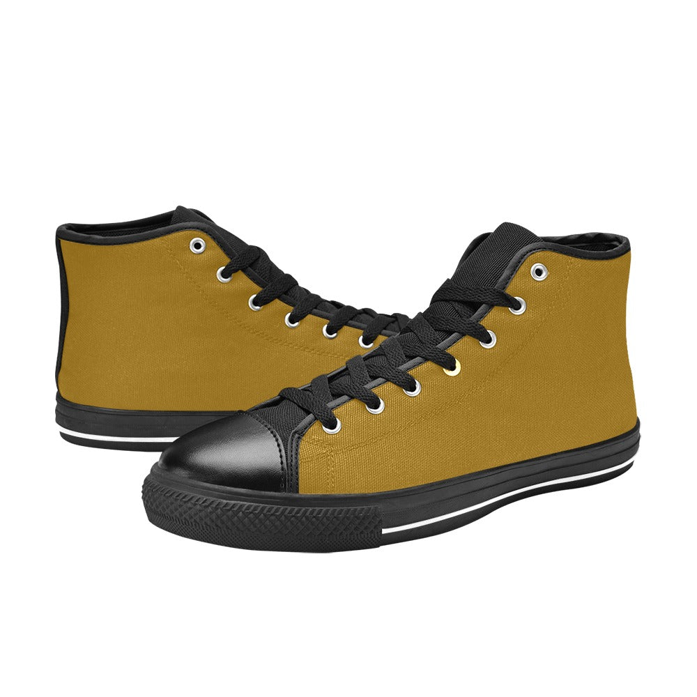 High Top Canvas Men's Shoes - Goldenrod/Mustard