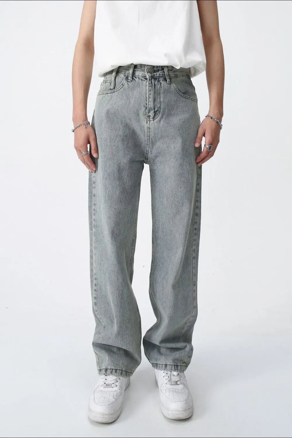 Premium Baggy Jeans with Pockets - Japanese Denim