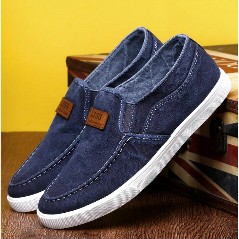 Denim Outdoor Solid Footwear Vulcanize Shoes Comfortable Men