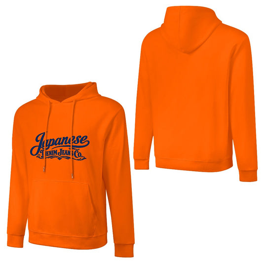 Japanese Denim Jeans Pure Cotton Hoodie - Orange
