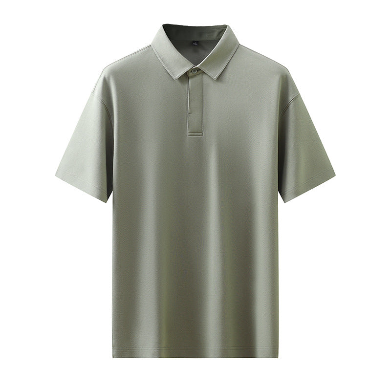 Short Sleeve Polo Shirt for Men High-Grade Flip Collar T-Shirt