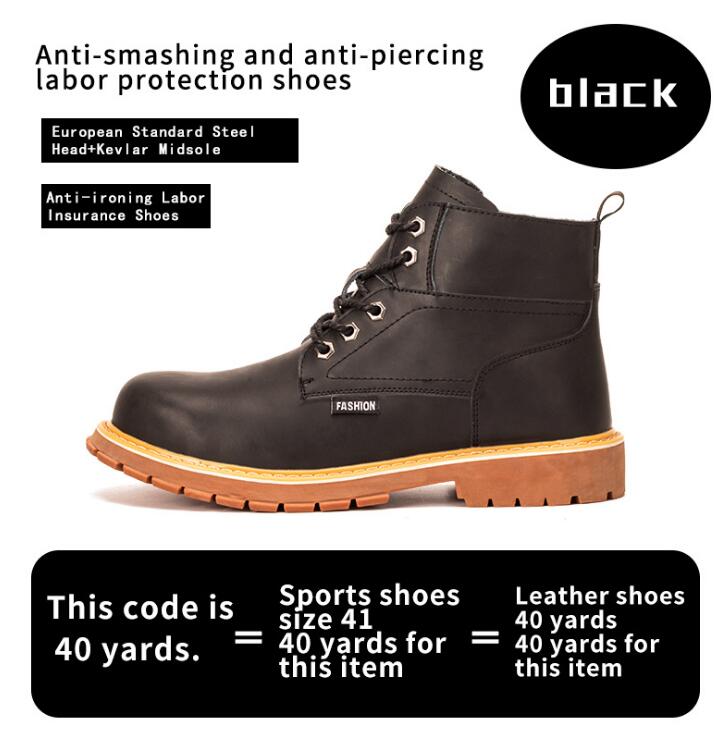Men's Casual Winter Work Safety Boots - Classic Combat Ankle Boots