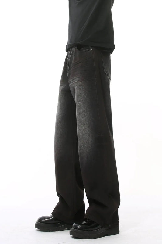 High Waist Baggy Jeans with Pockets - Premium Japanese Denim