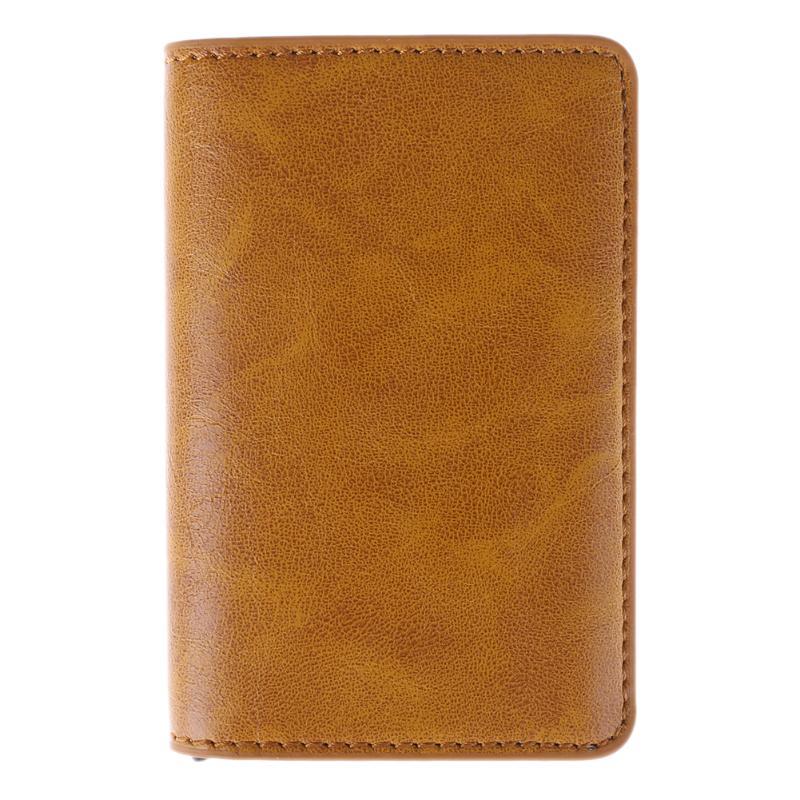 Men's Metal Card Holder - RFID Credit Card Holder - Leather