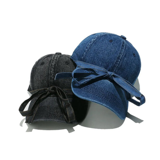 Washed Denim Baseball Cap for Modern Streetwear