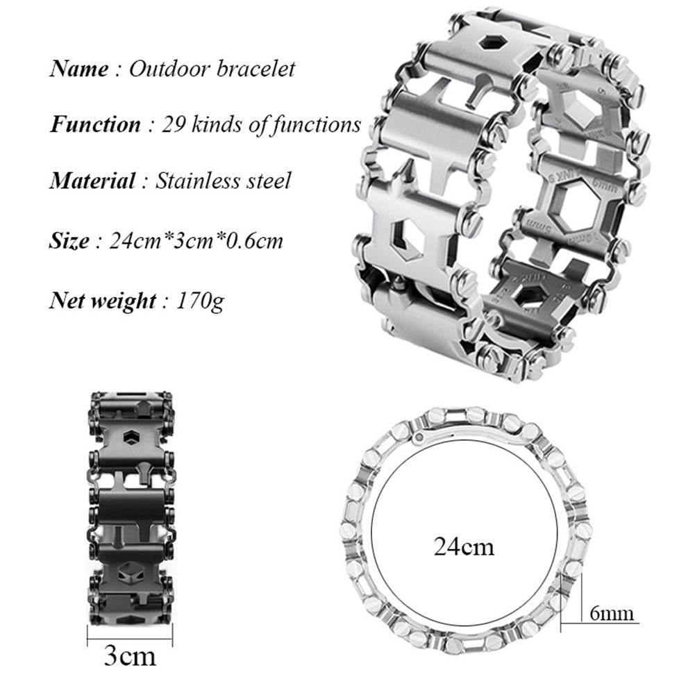 Men's Metal Bike Chain Bracelet