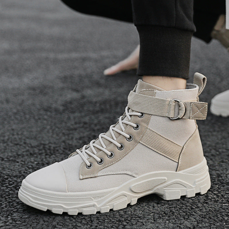 Men's Casual High Top Canvas Boots