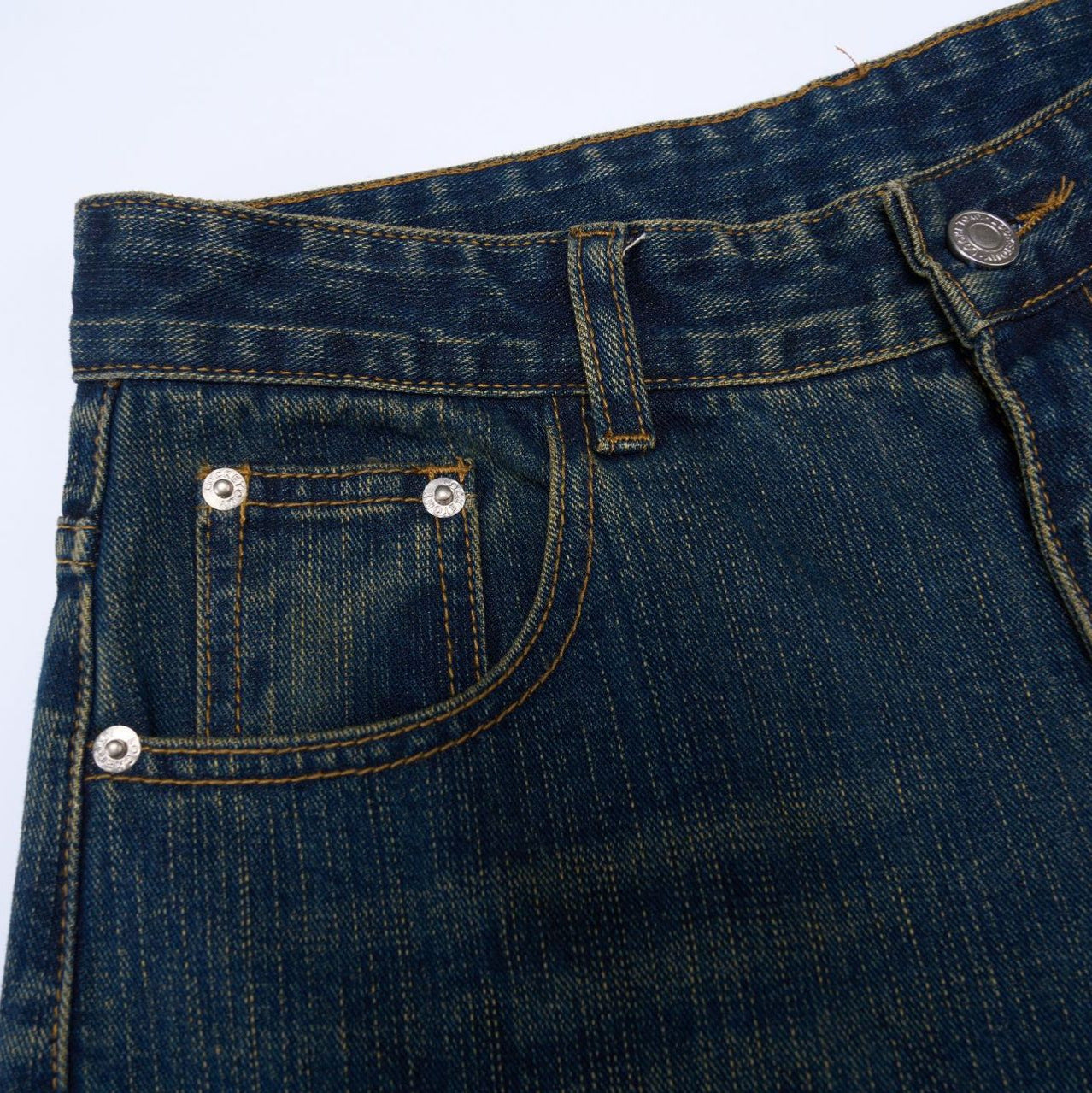 Premium Japanese Washed Denim Retro Long Pants
