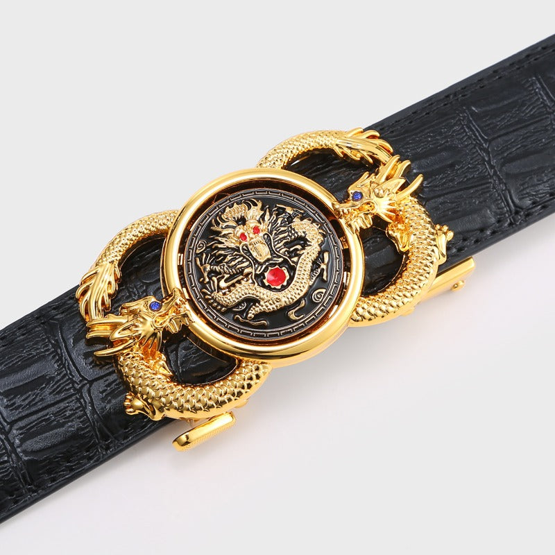 Men's Leather Year of the Loong Automatic Belt