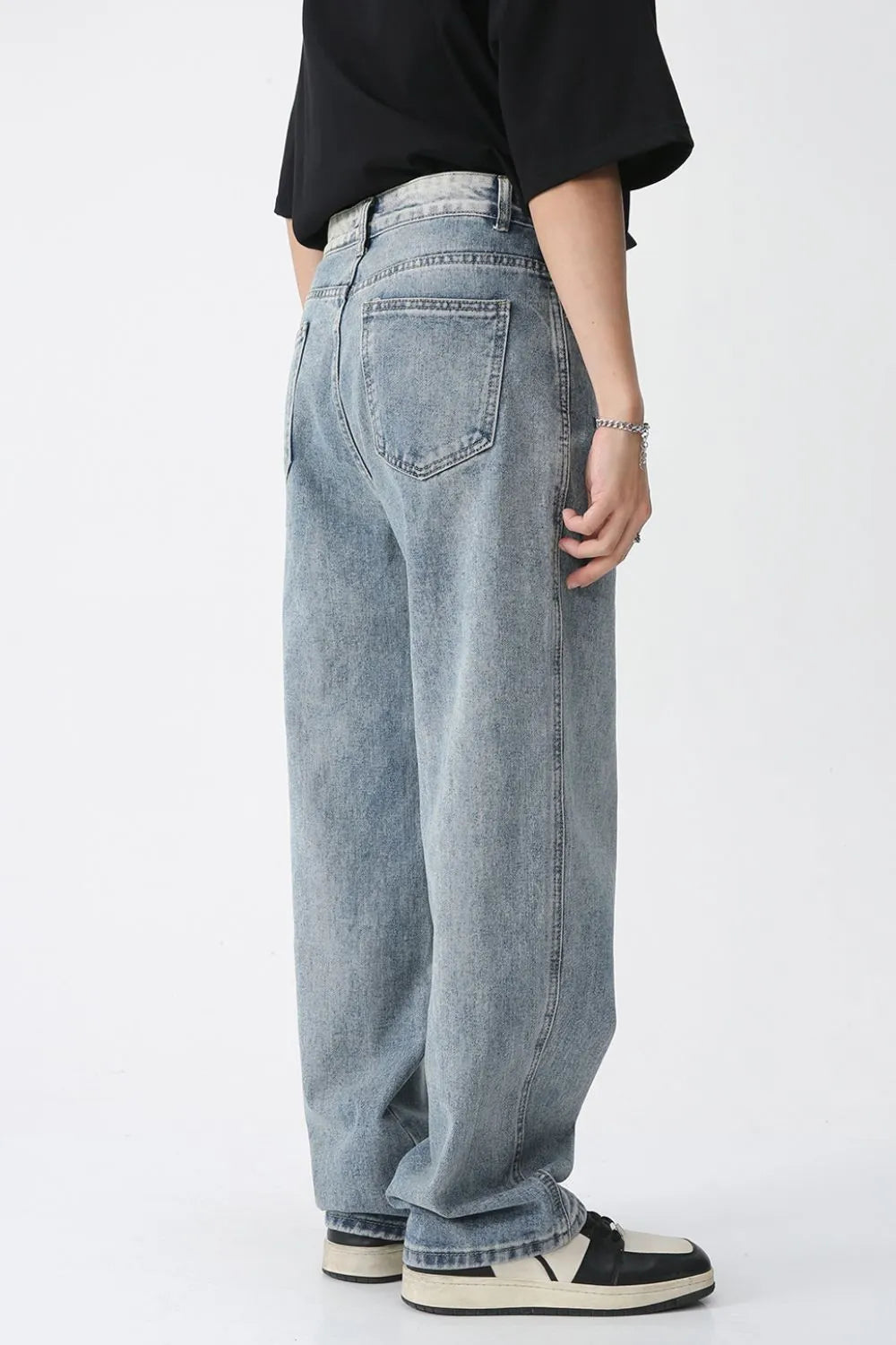 Premium Wide Leg Jeans with Pockets - Japanese Denim