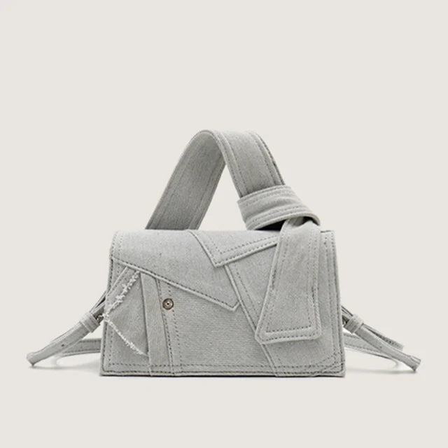 Luxury Patchwork Canvas Shoulder Bag for Women