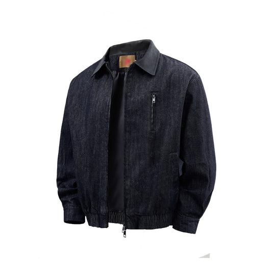 Men's Zip Front Denim Jacket
