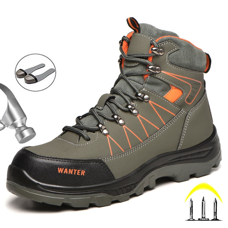 Men's Winter Safety Boots with Steel Toe