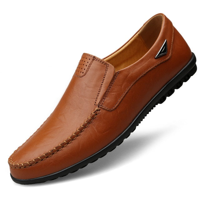 Genuine Leather Men's Moccasins - Casual Loafers