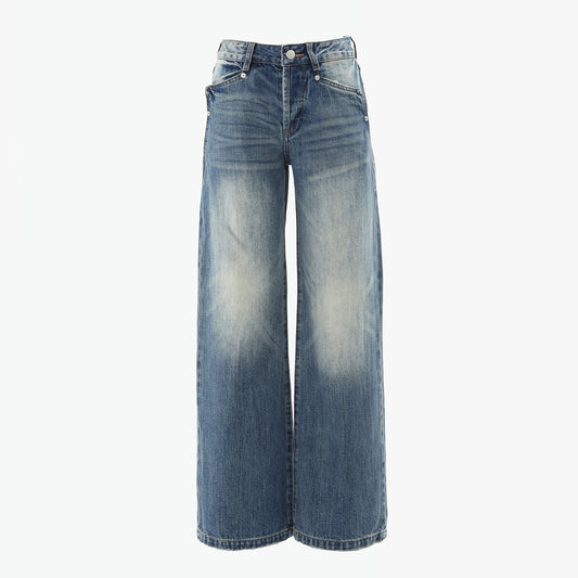 Premium Women's Low Waist Straight Leg Jeans - Luxe Japanese Denim
