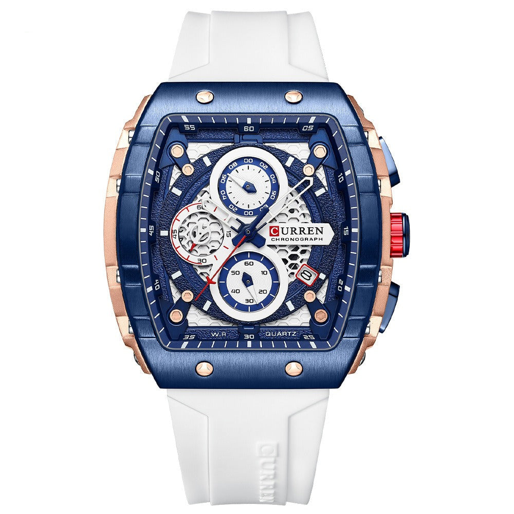 Men's Waterproof Quartz Calendar Multifunctional Watch