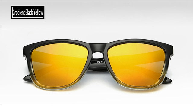 Polarized Sunglasses With Gradient Colors And Mirror Coating