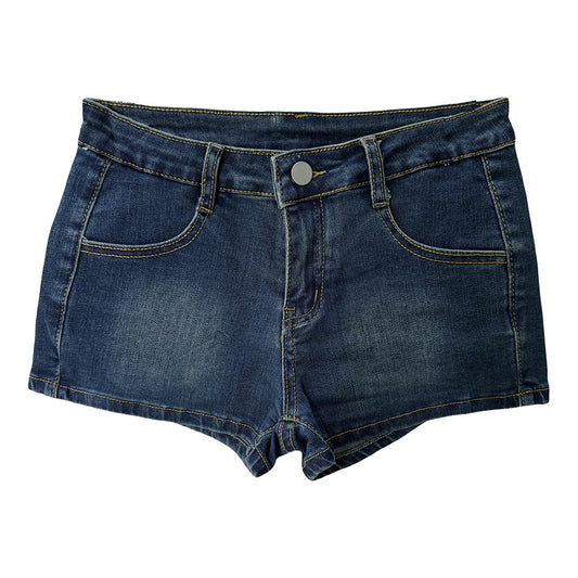 Spicy Style Women's Mini Denim Shorts - Retro Casual Hot Pants