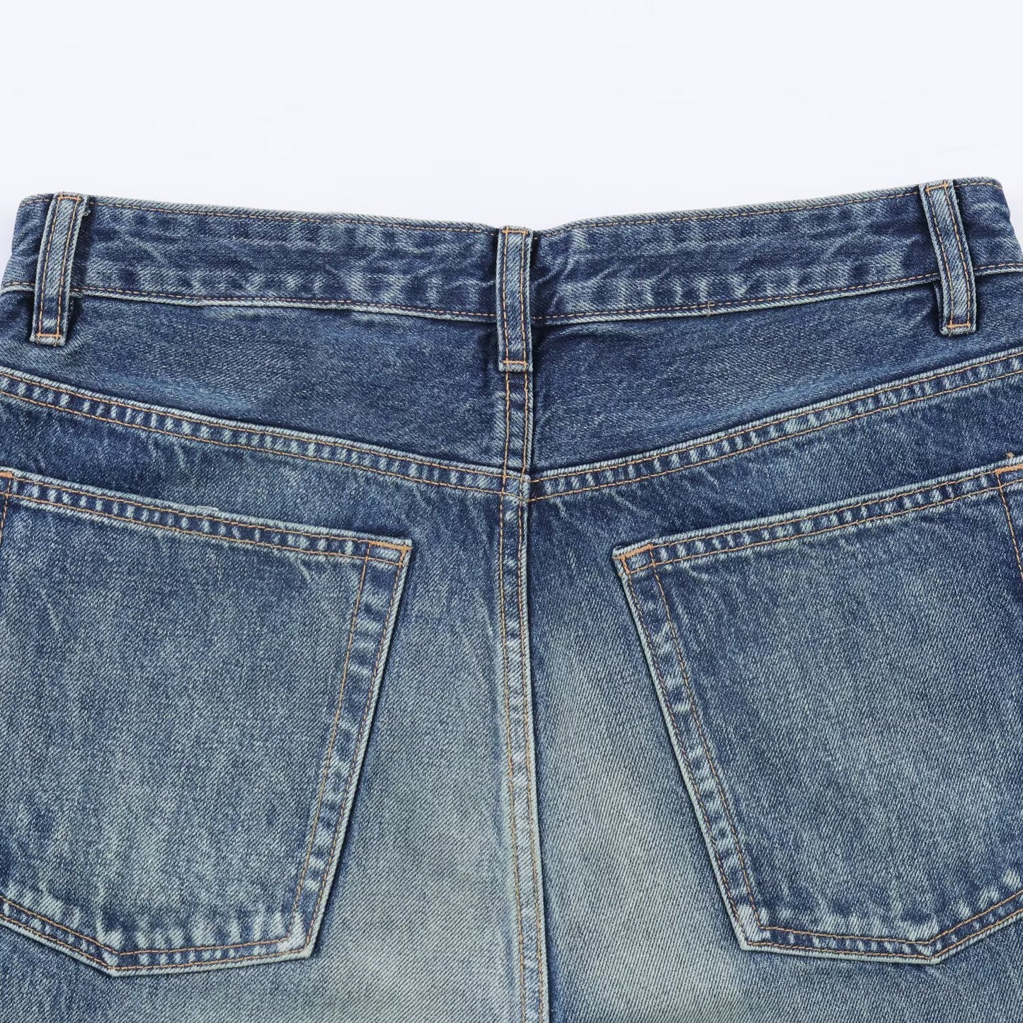 Mid Waist Loose Ripped Jeans